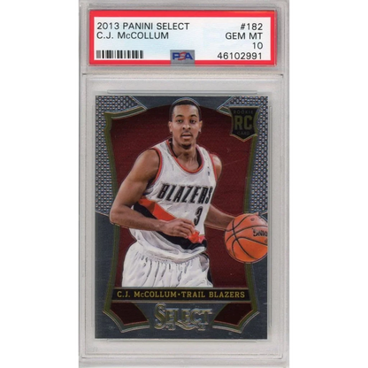 High-quality PSA 10 CJ McCollum 2013 Panini Select Rookie Card in GEM MT condition