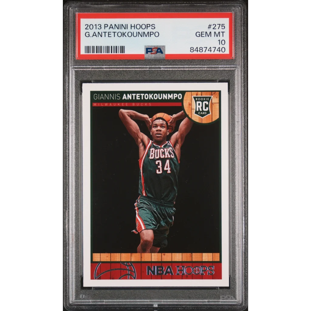 Graded 2013 Panini Hoops Giannis Antetokounmpo #275 Rookie RC Basketball Card PSA 10 Gem Mint | Hall of Fame Sports Memorabilia | vintageantiquesgifts.com