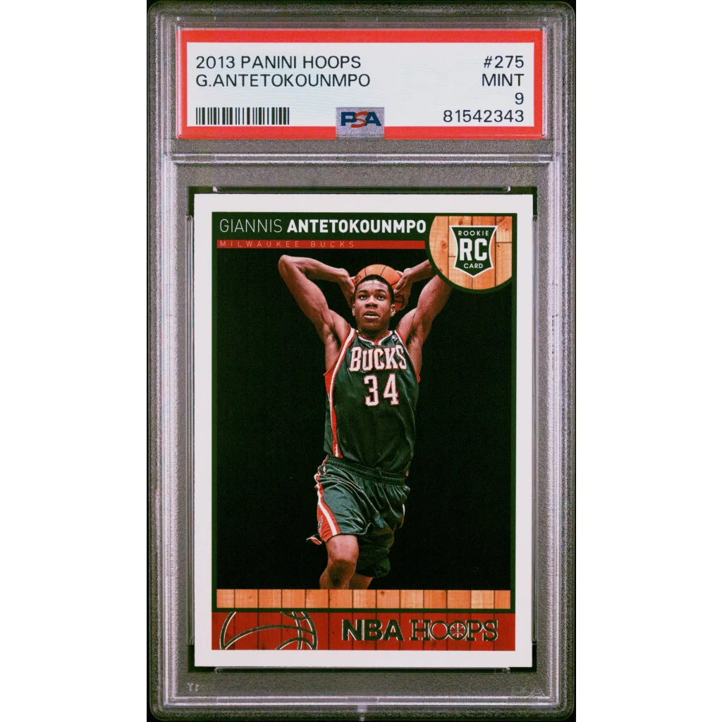 Giannis Antetokounmpo 2013 Panini Hoops rookie card PSA 9 Mint