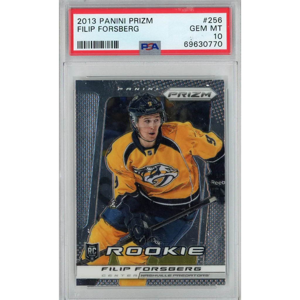 Graded PSA 10 2013 Panini Prizm Filip Forsberg #256 Rookie Hockey Card