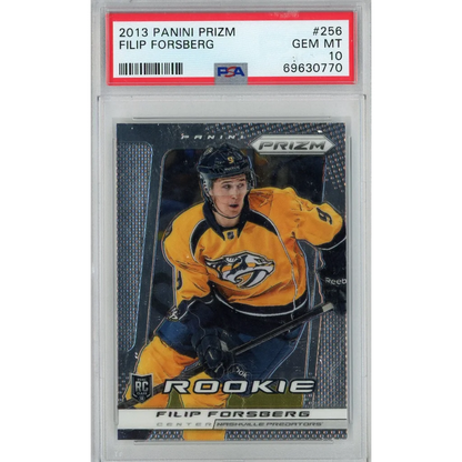 Graded PSA 10 2013 Panini Prizm Filip Forsberg #256 Rookie Hockey Card
