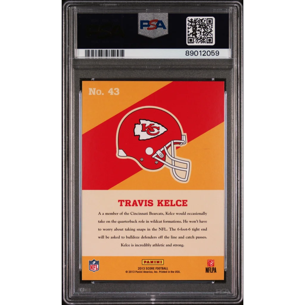 Graded PSA 10 2013 Panini Score Travis Kelce #43 Chiefs Rookie Card
