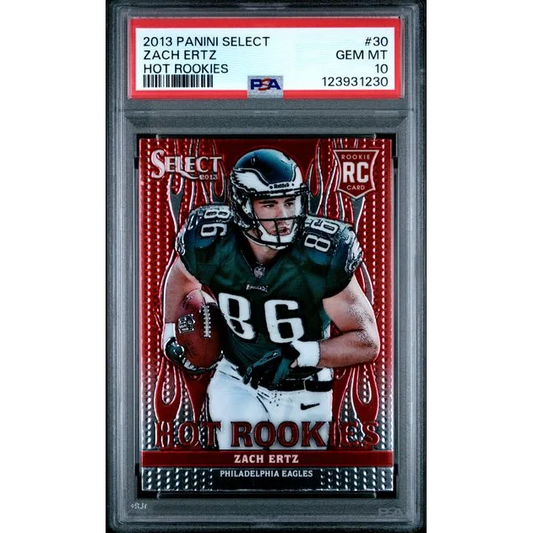 Graded PSA 10 Gem Mint 2013 Panini Select Zach Ertz #30 Rookie Card
