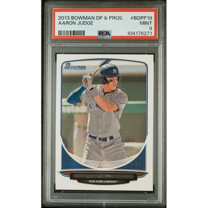 Graded 2013 Bowman Aaron Judge #BDPP19 Rookie PSA 9 in Yankees slab