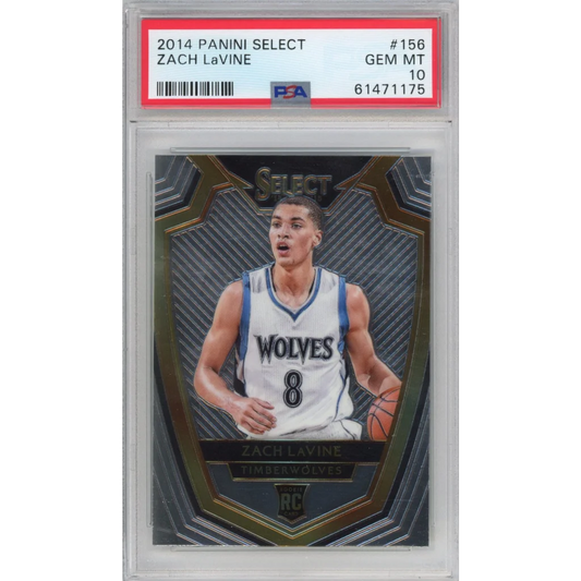 Graded 2014-15 Panini Select Zach LaVine #156 Rookie RC Basketball Card PSA 10 Gem Mint | Hall of Fame Sports Memorabilia | vintageantiquesgifts.com