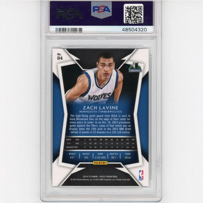 PSA Graded Zach LaVine 2014 Panini Select Rookie Card basketball trading card