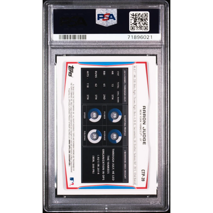 PSA 10 Graded 2014 Topps Bowman Chrome Aaron Judge Rookie Card #CTP39