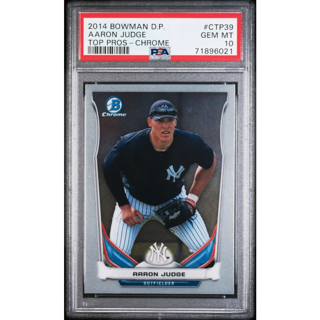 Graded 2014 Bowman Chrome Top Pros Aaron Judge Yankees RC PSA 10 Gem Mint