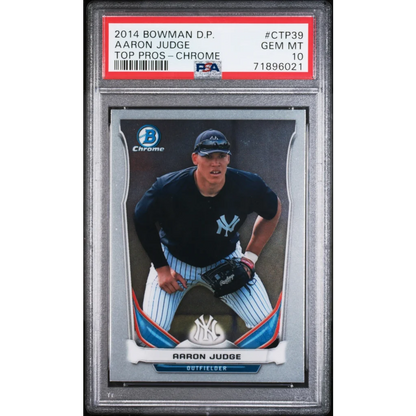 Graded 2014 Bowman Chrome Top Pros Aaron Judge Yankees RC PSA 10 Gem Mint