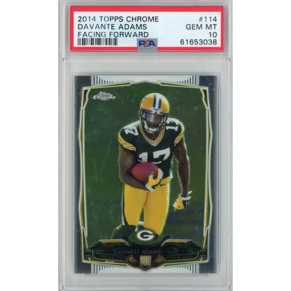 Graded PSA 10 Gem Mint 2014 Topps Chrome Davante Adams Rookie Card