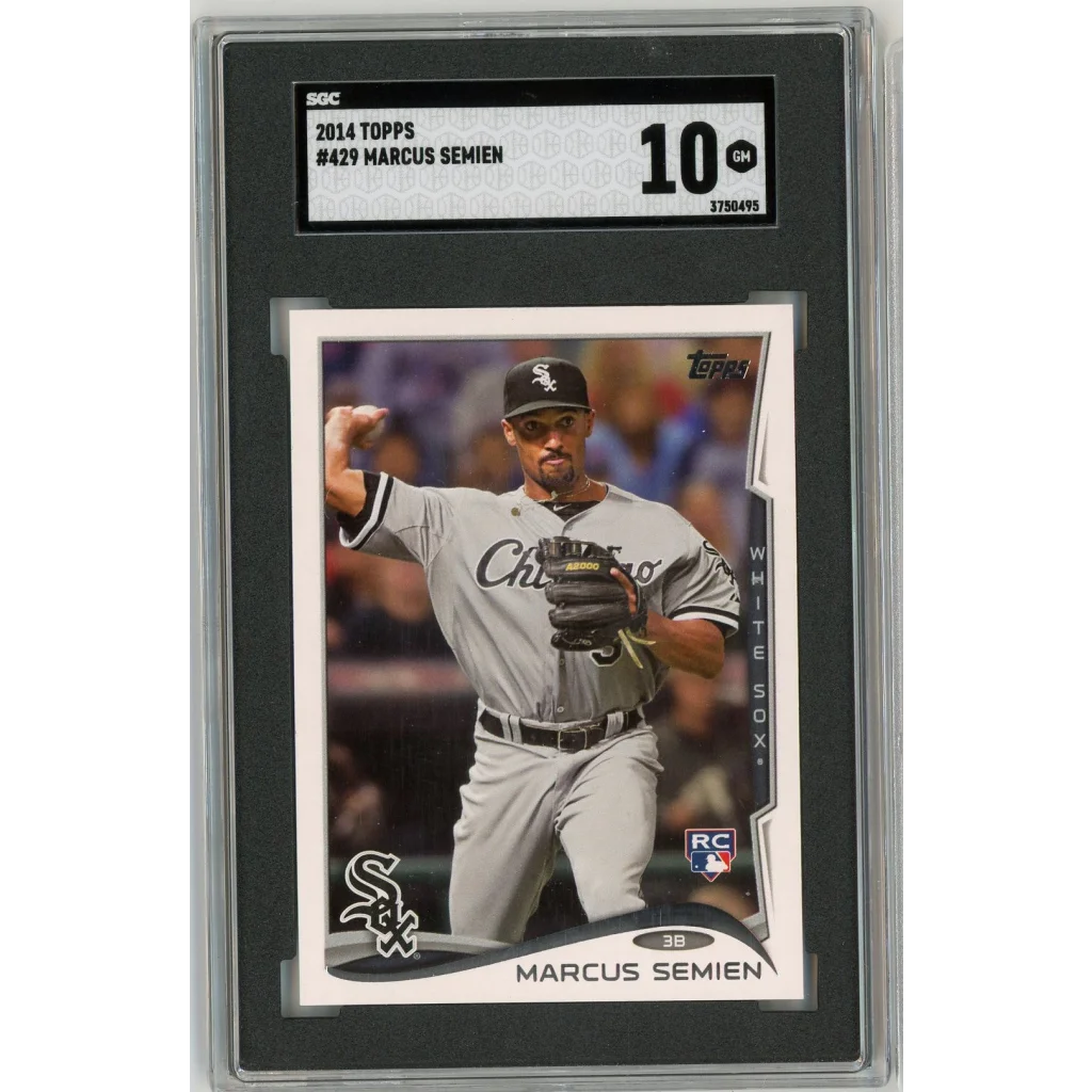 Graded SGC 10 Gem Mint 2014 Topps Marcus Semien #429 Rookie Card