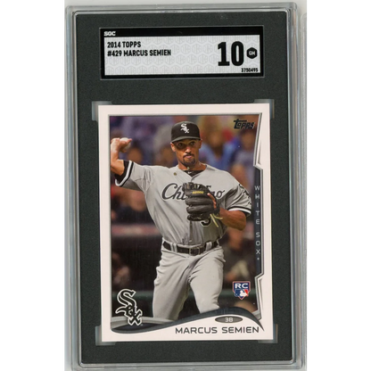 Graded SGC 10 Gem Mint 2014 Topps Marcus Semien #429 Rookie Card