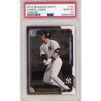 Graded 2015 Bowman Chrome Aaron Judge #150 Rookie PSA 10 Gem Mint