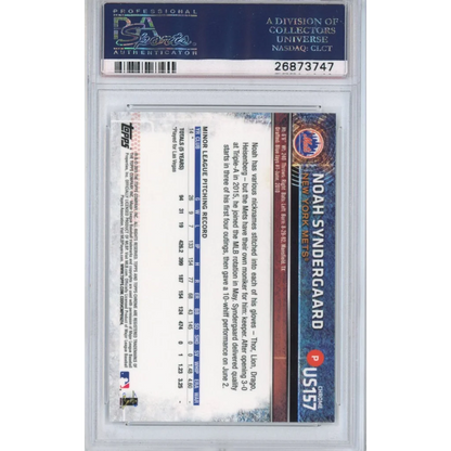 Graded 2015 Topps Chrome Update Noah Syndergaard #US157 Rookie RC Baseball Card PSA 10 Gem Mint | PSA 10 Gem Mint Graded Rookie Card | vintageantiquesgifts.com
