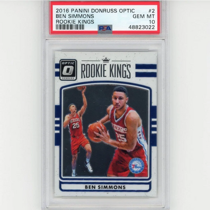 PSA 10 Gem Mint 2016 Panini Donruss Optic Ben Simmons Rookie Kings Card