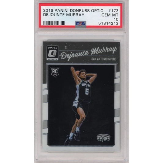 Graded PSA 10 2016 Panini Donruss Optic #173 Dejounte Murray Spurs RC