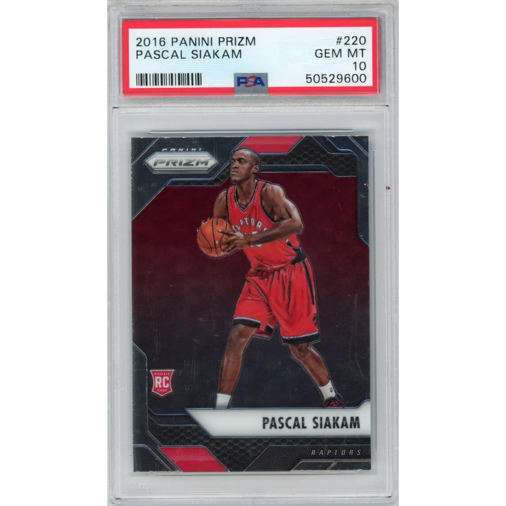 Graded 2016-17 Panini Prizm Pascal Siakam Rookie PSA 10 Gem Mint Card