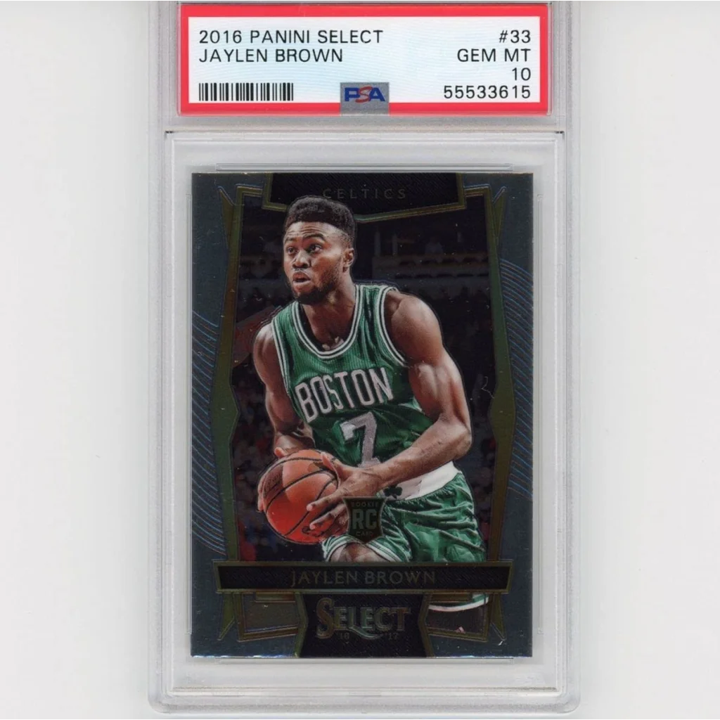 PSA 10 Jaylen Brown Rookie Card 2016 Panini Select Gem Mint front view