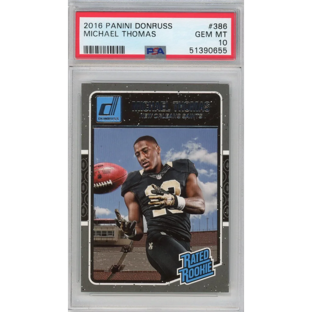 Graded 2016 Panini Donruss Michael Thomas #386 Rookie RC PSA 10