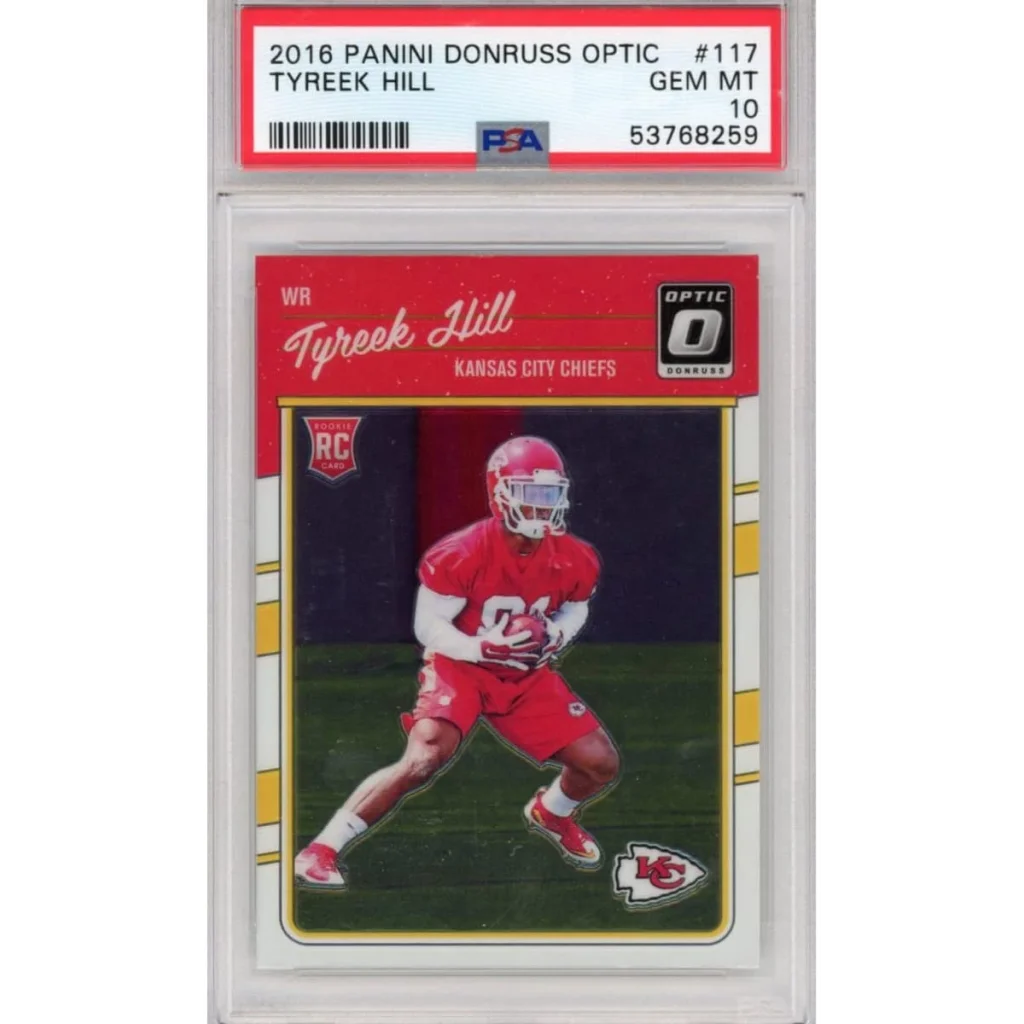 Graded PSA 10 2016 Panini Donruss Optic Tyreek Hill Chiefs Rookie #117