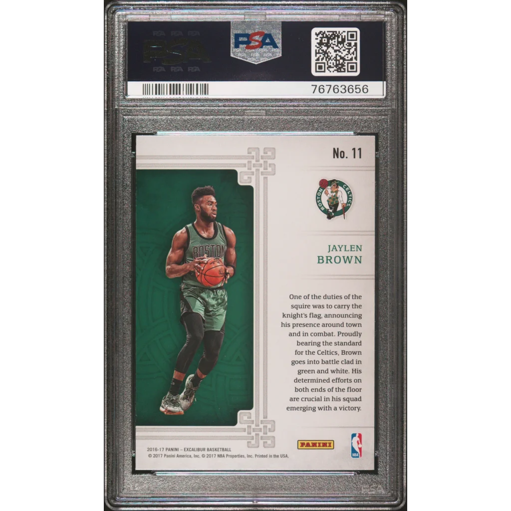 Graded 2016-17 Panini Immaculate Jaylen Brown basketball card PSA Certified Gem