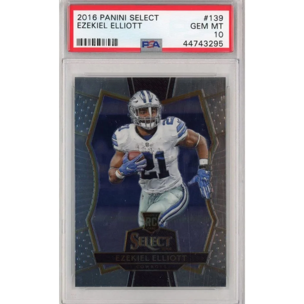 2016 Panini Select Ezekiel Elliott rookie football card PSA Gem Mint 10