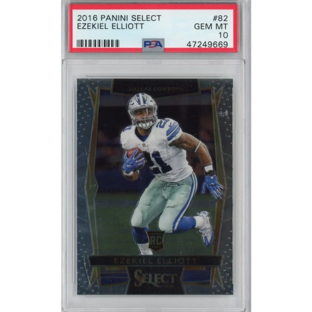 2016 Panini Select Ezekiel Elliott rookie card PSA GEM MT 10 by Professional Sports Authenticator