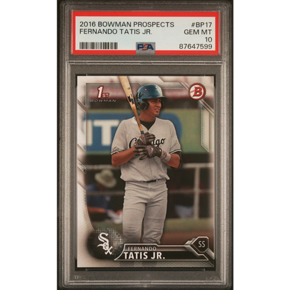 Graded 2016 Topps Bowman Prospects Fernando Tatis Jr. #BP17 PSA 10