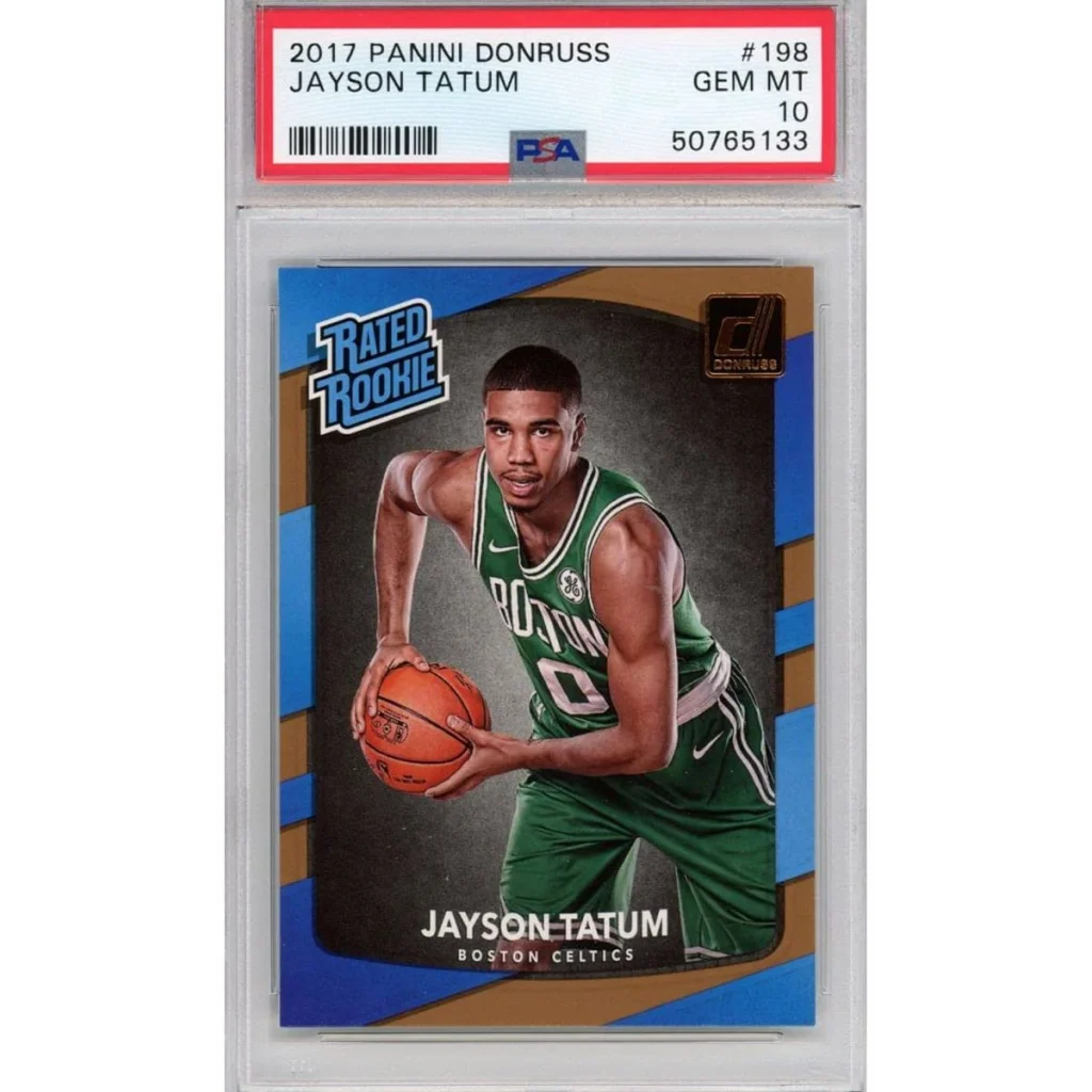 Graded PSA 10 Gem Mint Jayson Tatum 2017 Panini Donruss Rookie Card