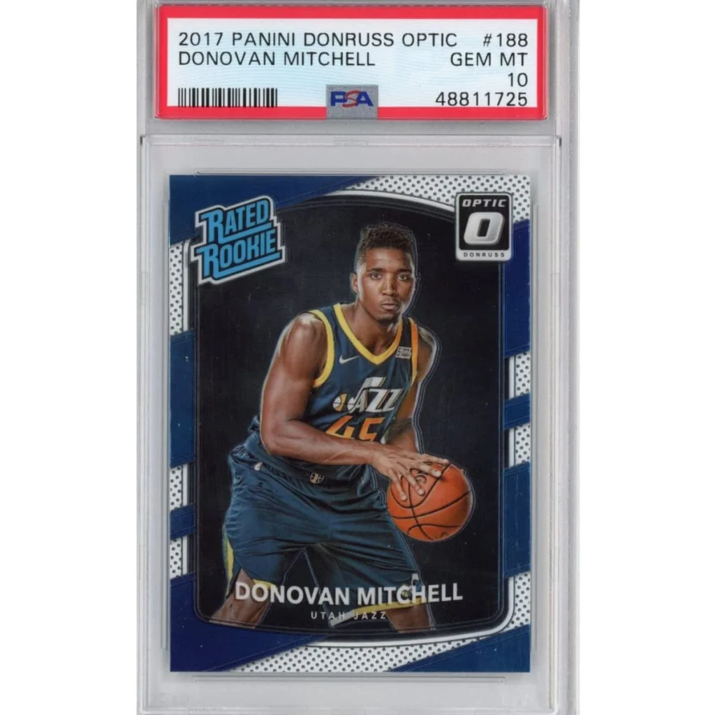 Graded PSA 10 2017-18 Panini Donruss Optic Donovan Mitchell Rookie Card
