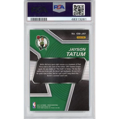 Graded Jayson Tatum basketball card by Professional Sports Authenticator for collectors
