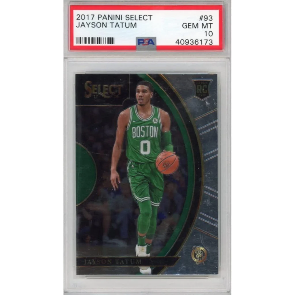 Graded 2017-18 Panini Select Jayson Tatum #93 Rookie RC Basketball Card PSA 10 Gem Mint | Hall of Fame Sports Memorabilia | vintageantiquesgifts.com