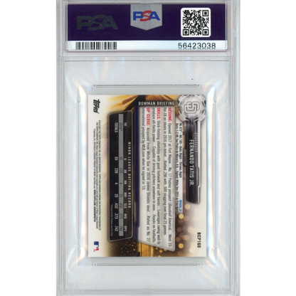 PSA 10 Fernando Tatis Jr Bowman Chrome Rookie Card in slab for sale