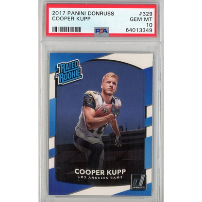 Graded 2017 Panini Donruss Cooper Kupp #329 Rookie RC Football Card PSA 10 Gem Mint | Hall of Fame Sports Memorabilia | vintageantiquesgifts.com