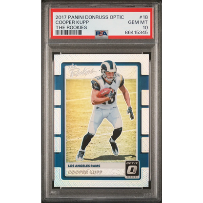 Graded PSA 10 Gem Mint 2017 Panini Donruss Optic Cooper Kupp Rookie Card
