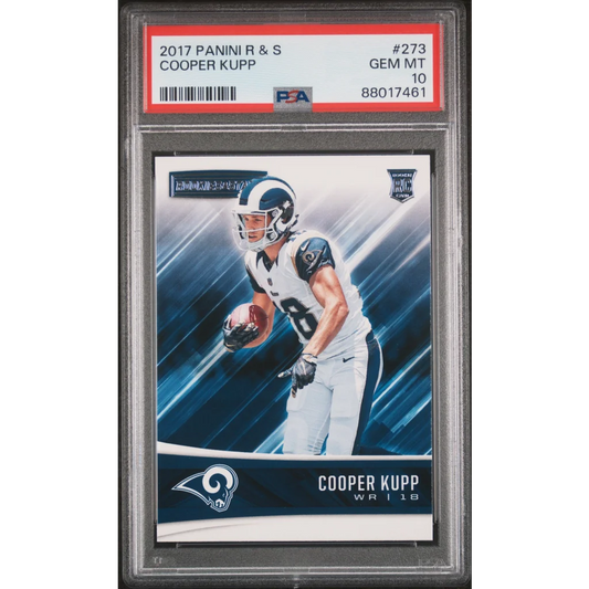 Graded 2017 Panini R&S Cooper Kupp football card from Professional Sports Authenticator