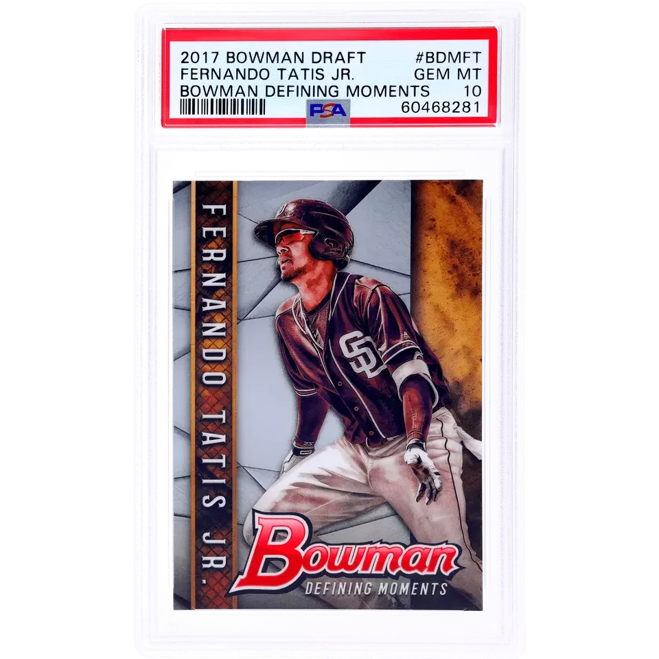 Graded PSA 10 2017 Topps Bowman Draft Fernando Tatis Jr. Rookie Card