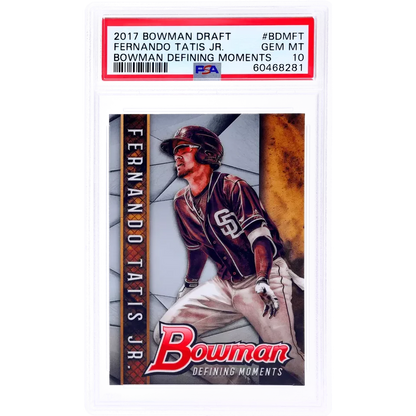 Graded PSA 10 2017 Topps Bowman Draft Fernando Tatis Jr. Rookie Card