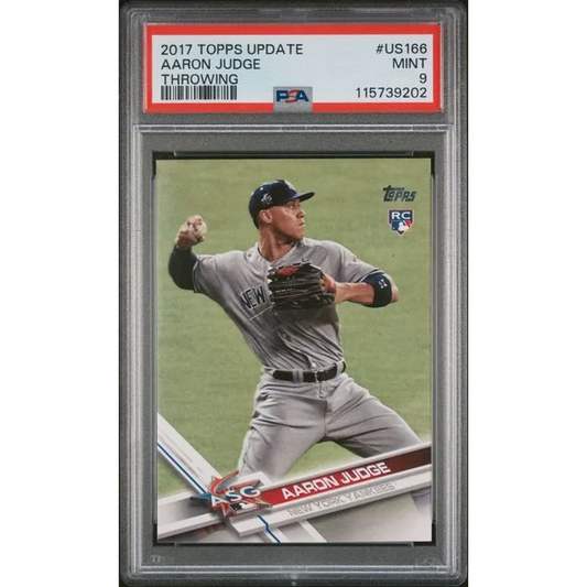 Graded 2017 Topps Update Aaron Judge #US166 Rookie RC Baseball Card PSA 9 Mint | Hall of Fame Sports Memorabilia | vintageantiquesgifts.com