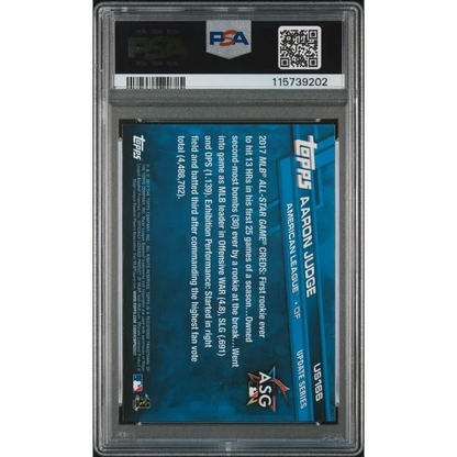 Graded 2017 Topps Update Aaron Judge #US166 Rookie RC Baseball Card PSA 9 Mint | PSA 9 Mint Graded Rookie Card | vintageantiquesgifts.com