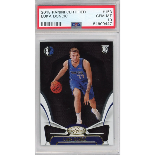 Graded 2018-19 Panini Certified Luka Doncic #153 Rookie RC Basketball Card PSA 10 Gem Mint | Hall of Fame Sports Memorabilia | vintageantiquesgifts.com
