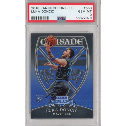 Graded 2018-19 Panini Chronicles Luka Doncic #553 Crusade Rookie RC Basketball Card PSA 10 Gem Mint | Hall of Fame Sports Memorabilia | vintageantiquesgifts.com