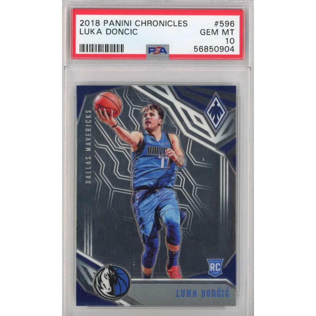 Graded 2018-19 Panini Chronicles Luka Doncic #596 Rookie RC Basketball Card PSA 10 Gem Mint | Hall of Fame Sports Memorabilia | vintageantiquesgifts.com