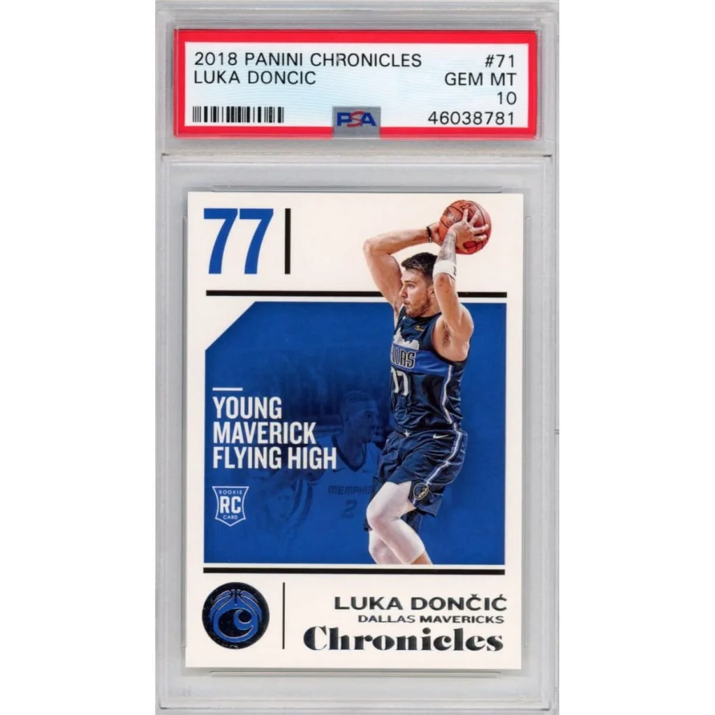 Graded PSA 10 Gem Mint 2018-19 Panini Chronicles Luka Doncic #71 Rookie Card