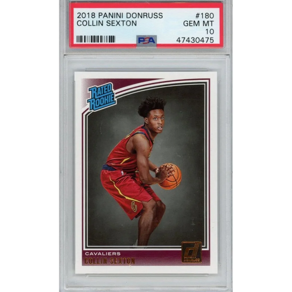 Graded PSA 10 2018-19 Panini Donruss Collin Sexton #180 Rookie Card