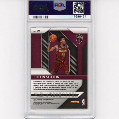 Graded 2018-19 Panini Prizm Collin Sexton #170 Rookie RC Basketball Card PSA 10 Gem Mint | PSA 10 Gem Mint Graded Rookie Card | vintageantiquesgifts.com