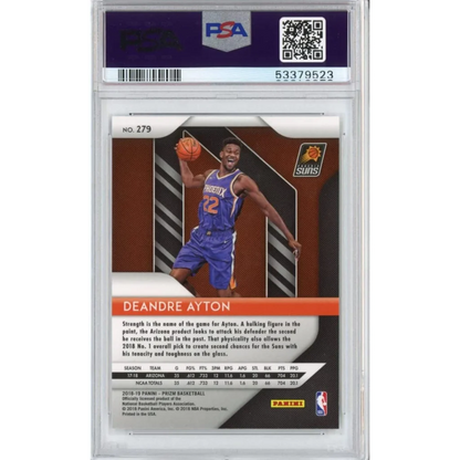 Professional sports authenticator graded Deandre Ayton 2018 Panini Prizm rookie card