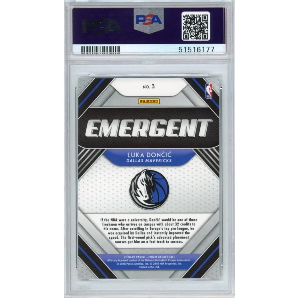 Graded PSA 10 2018-19 Panini Prizm Luka Doncic #3 Rookie Card
