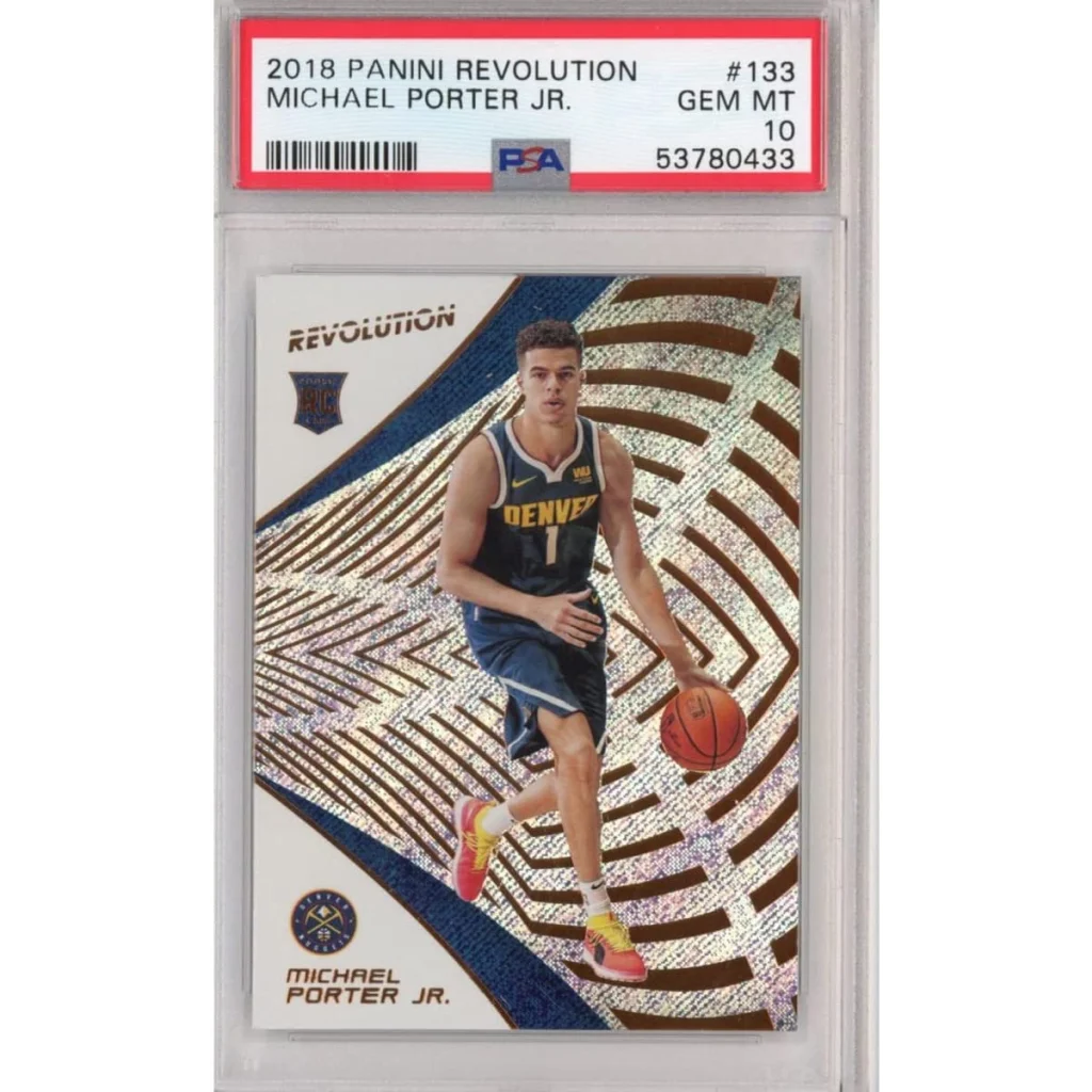 Graded 2018-19 Panini Revolution Michael Porter Jr. #133 Rookie RC Basketball Card PSA 10 Gem Mint | Hall of Fame Sports Memorabilia | vintageantiquesgifts.com