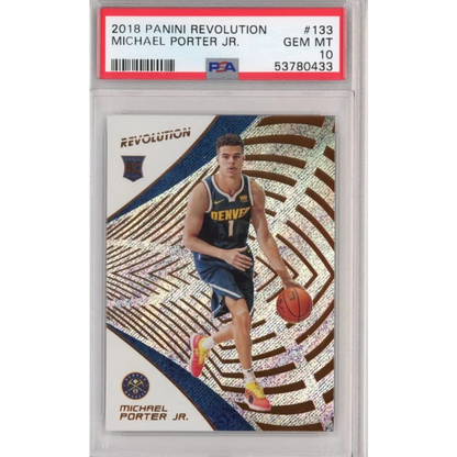 Graded 2018-19 Panini Revolution Michael Porter Jr. #133 Rookie RC Basketball Card PSA 10 Gem Mint | Hall of Fame Sports Memorabilia | vintageantiquesgifts.com
